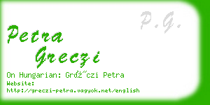 petra greczi business card